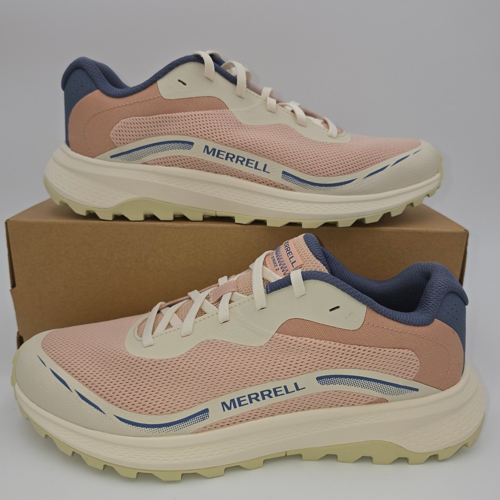 Merrell Fly Strike 2 Womens Trail Running Shoes Powder Pink Blue J068566 Size 11